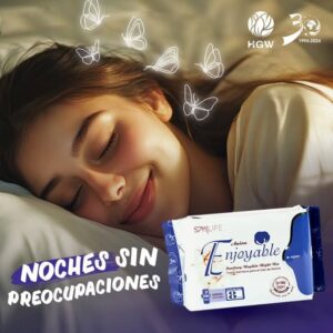Toalla Sanitaria con Turmalina – Uso Noche