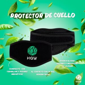 Protector de cuello autocalentable de turmalina