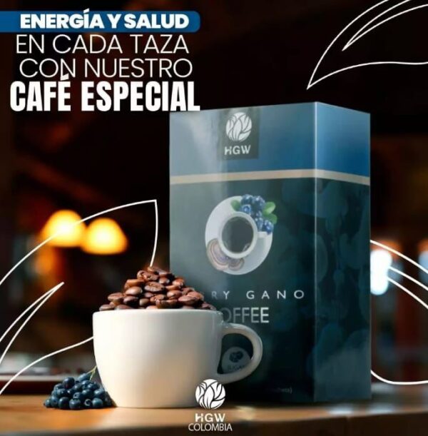 Café con Ganoderma y Arandanos