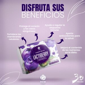 Lactiberry –Mezcla de Arándanos, Productos Lácteos y Té Negro